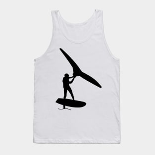 Surfer with foil wing Tank Top